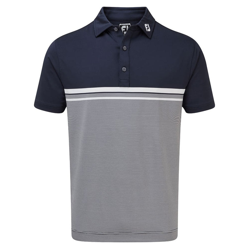 FootJoy Lisle End on End Stripe - Navy/White