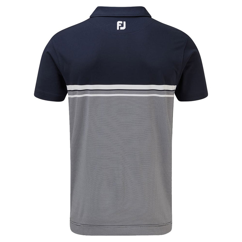 FootJoy Lisle End on End Stripe - Navy/White