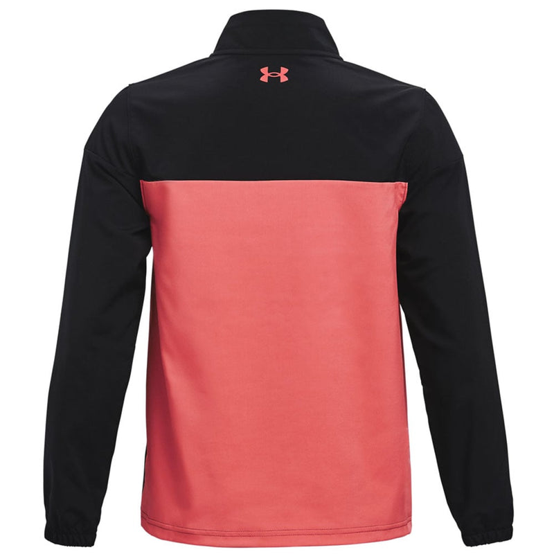 Under Armour Junior Storm Windstrike 1/2 Zip Midlayer - Black/Venom Red