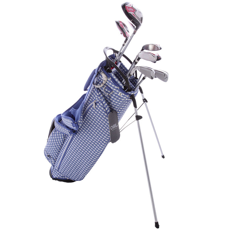 Lynx Ladies 11-Piece Premium Crystal Golf Package Set - White/Violet/Light Blue