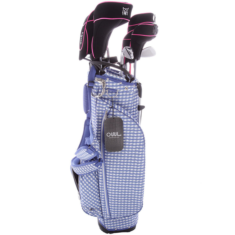 Lynx Ladies 11-Piece Premium Crystal Golf Package Set - White/Violet/Light Blue