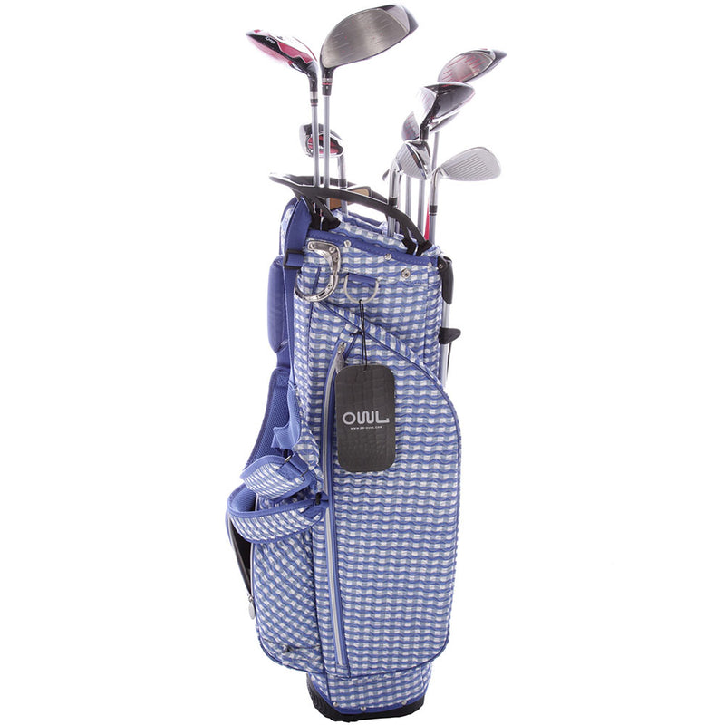 Lynx Ladies 11-Piece Premium Crystal Golf Package Set - White/Violet/Light Blue