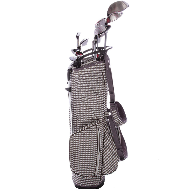 Lynx Ladies 11-Piece Premium Crystal Golf Package Set - White/Brown/Light Brown