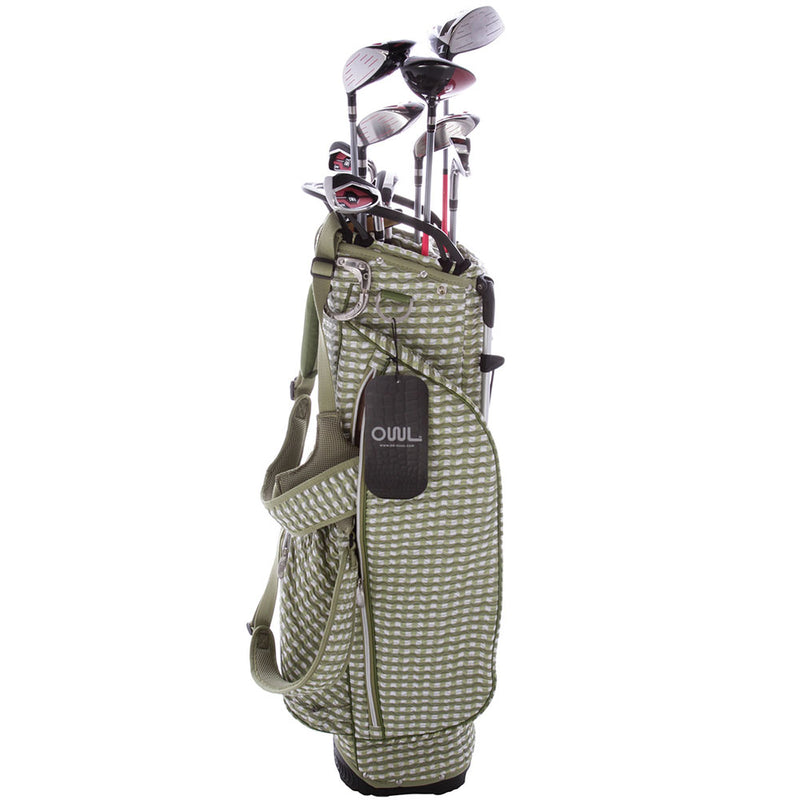 Lynx Ladies 11-Piece Premium Crystal Golf Package Set - White/Olive/Light Olive