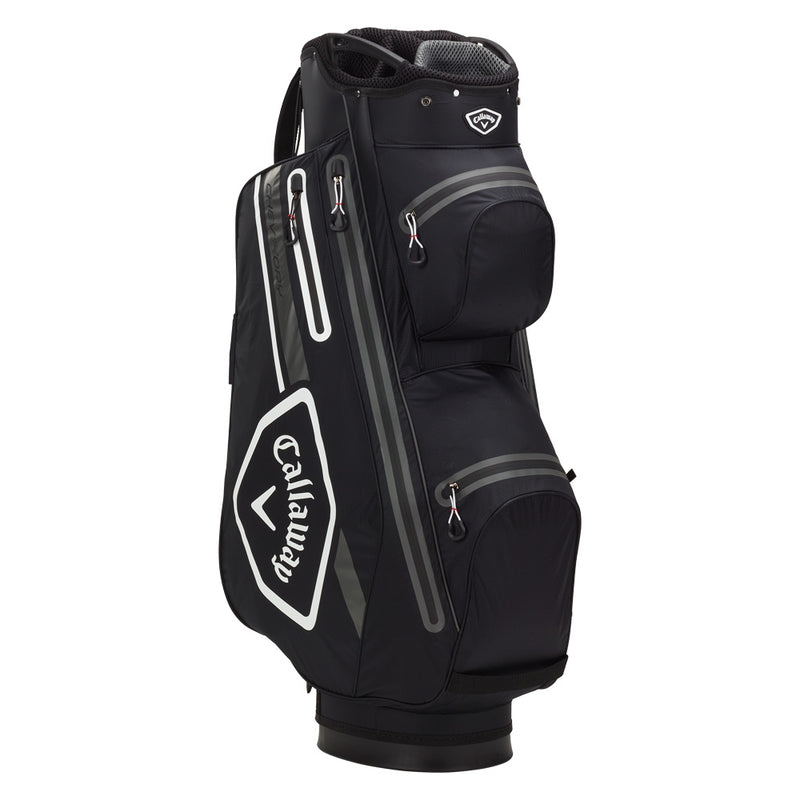 Callaway Chev Dry 14 Waterproof Cart Bag - Black/White/Charcoal