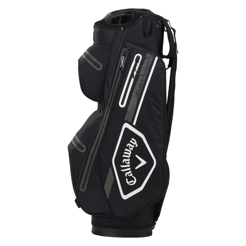 Callaway Chev Dry 14 Waterproof Cart Bag - Black/White/Charcoal