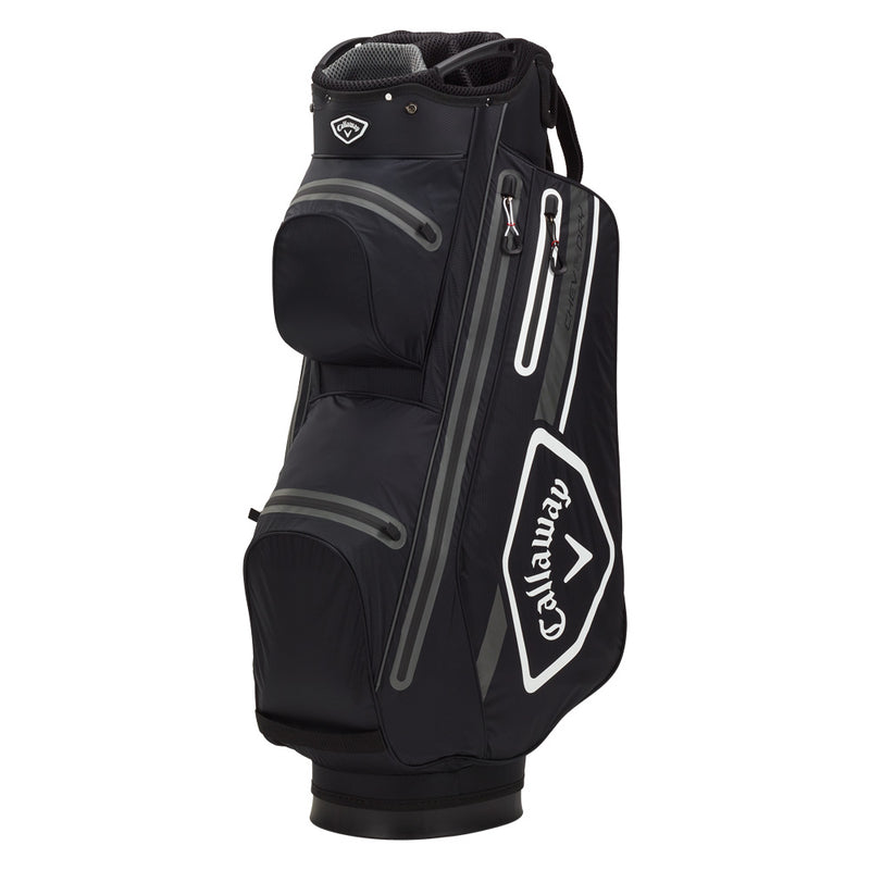 Callaway Chev Dry 14 Waterproof Cart Bag - Black/White/Charcoal