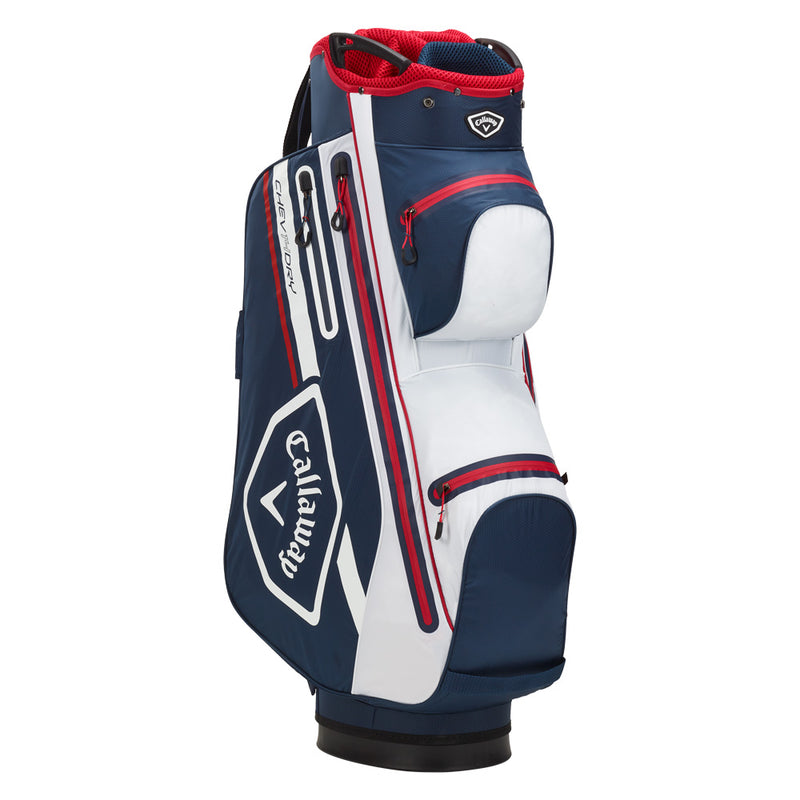 Callaway Chev Dry 14 Waterproof Cart Bag - Navy/White/Red