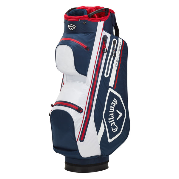 Callaway Chev Dry 14 Waterproof Cart Bag - Navy/White/Red