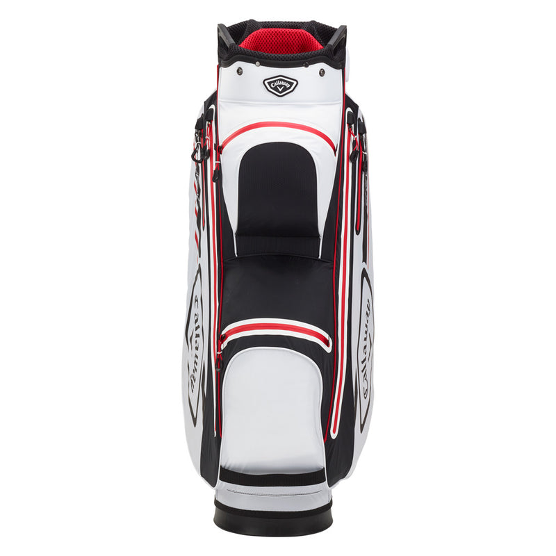 Callaway Chev Dry 14 Waterproof Cart Bag - White/Black/Red