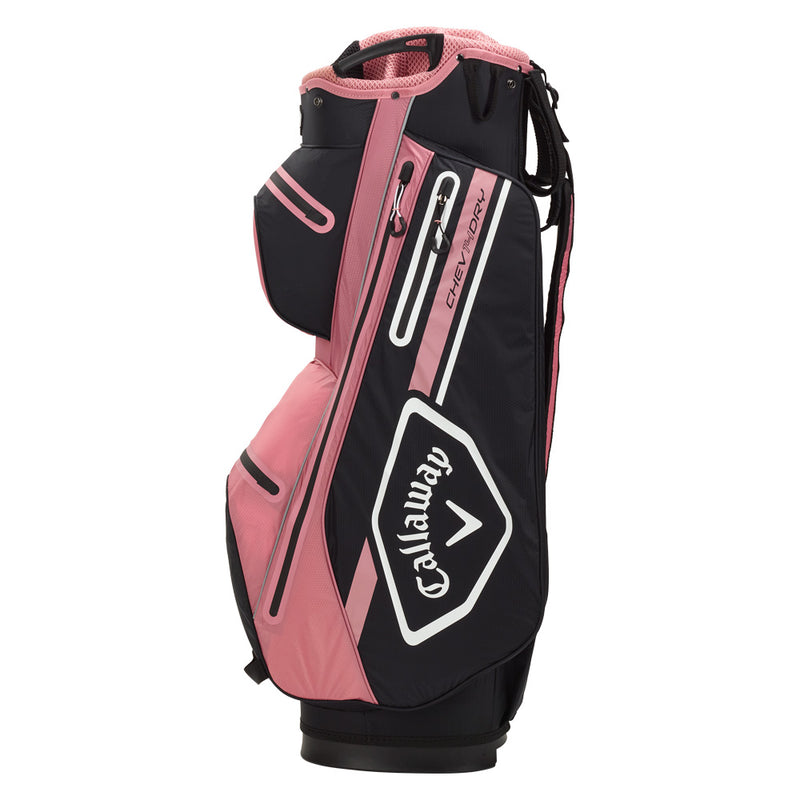 Callaway Chev Dry 14 Waterproof Cart Bag - Black/Rose/White