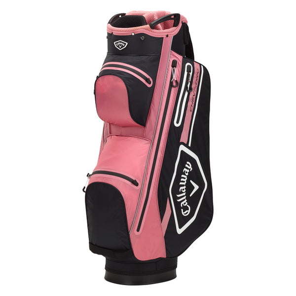 Callaway Chev Dry 14 Waterproof Cart Bag - Black/Rose/White