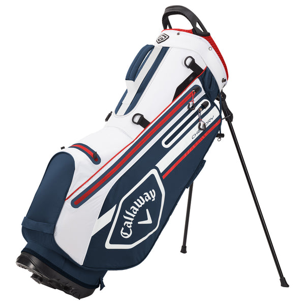 Callaway Chev Dry Waterproof Stand Bag - Navy/White/Red