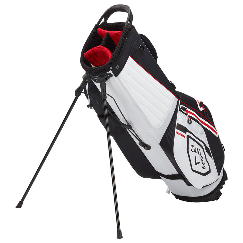 Callaway Chev Dry Waterproof Stand Bag - White/Black/Fire