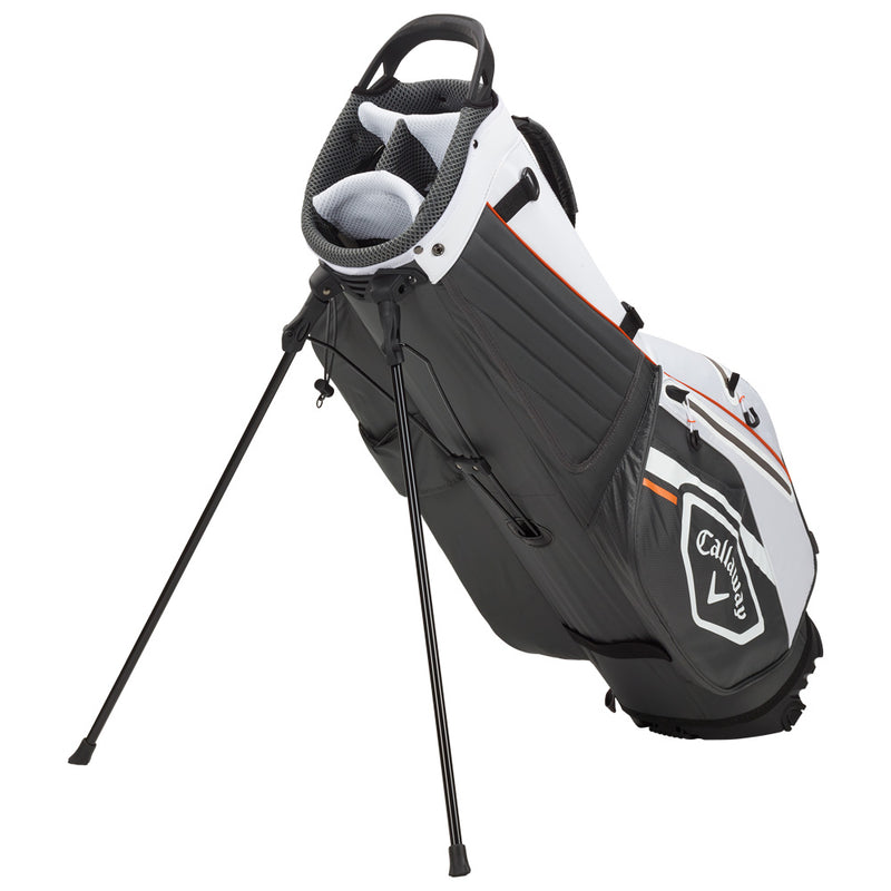 Callaway Chev Dry Waterproof Stand Bag - Charcoal/White/Orange