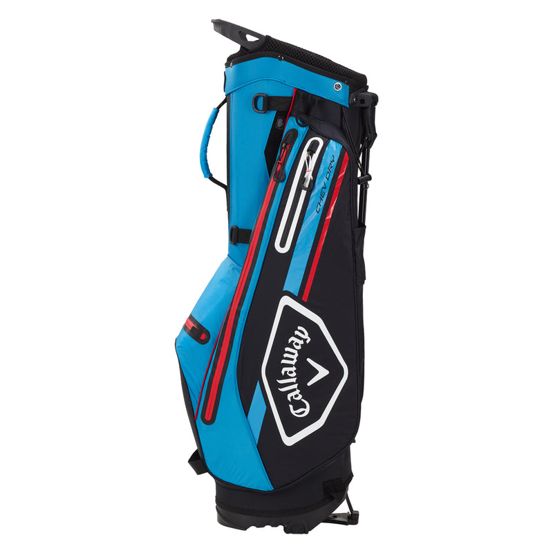 Callaway Chev Dry Waterproof Stand Bag - Black/Cyan/Fire