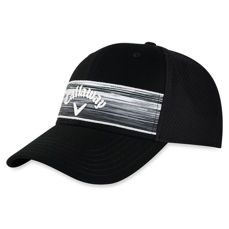 Callaway Stripe Mesh Adjustable Cap - Black