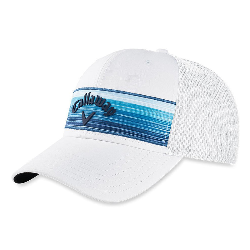 Callaway Stripe Mesh Adjustable Cap - White