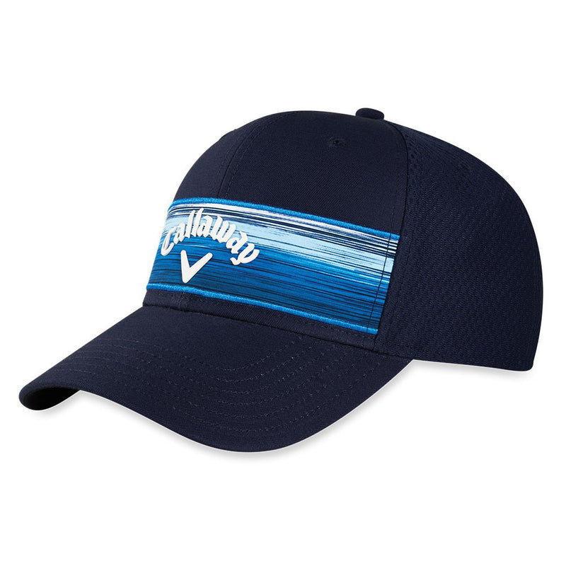 Callaway Stripe Mesh Adjustable Cap - Navy