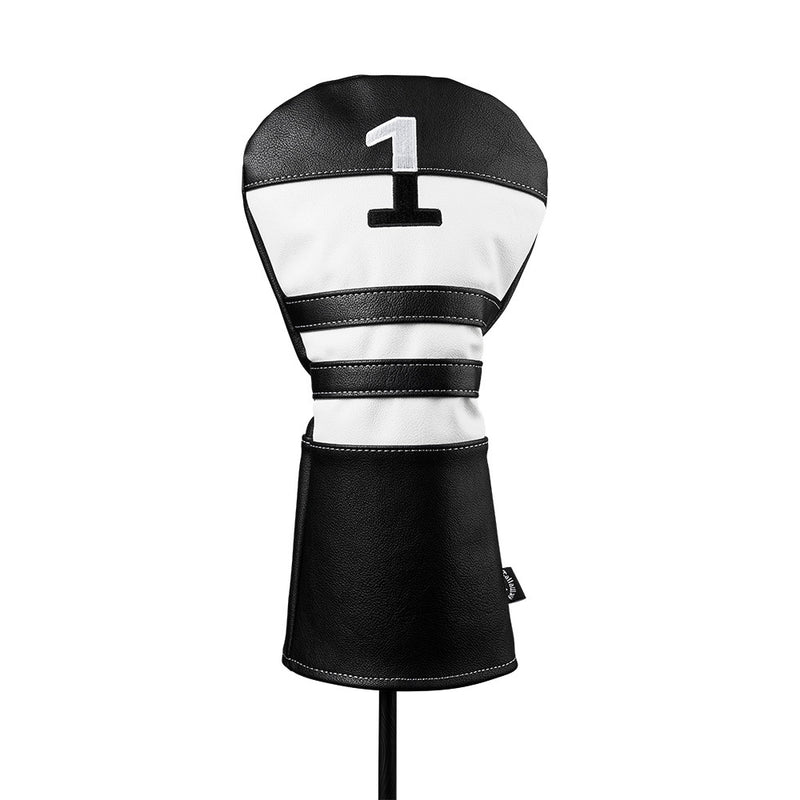 Callaway Vintage Synthetic Leather Driver Headcover - Black/White