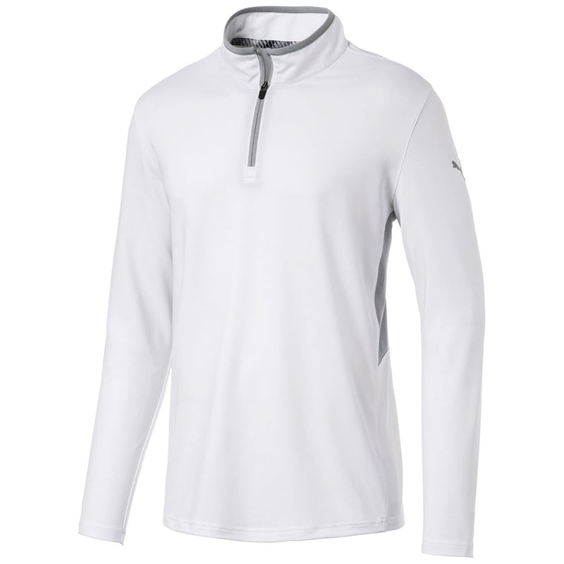 Puma Rotation 1/4 Zip Golf Sweater - Bright White