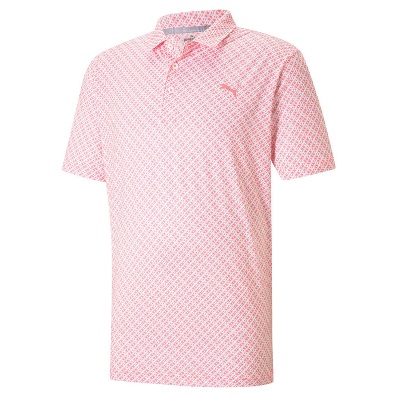 Puma MATTR Leucadia Polo Shirt - Georgia Peach/Bright White