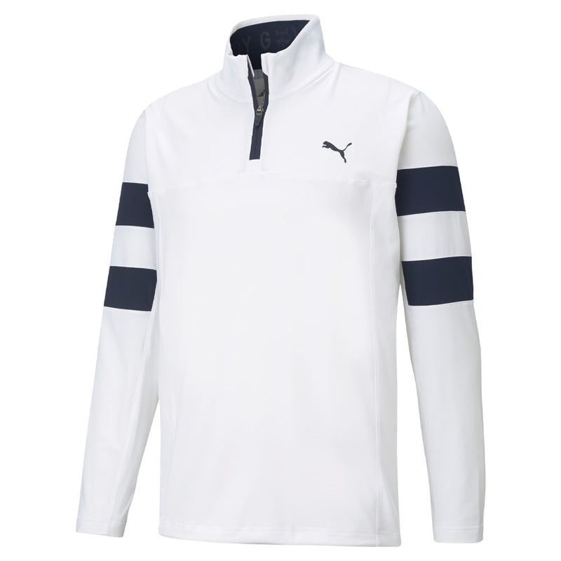 Puma Torreyana 1/4 Zip Sweater - White