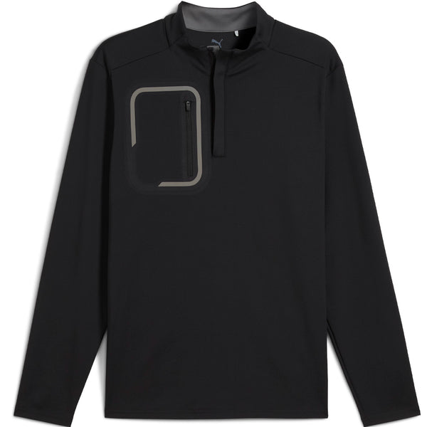 Puma Cloudspun Tech 1/4 Zip Pullover - Black