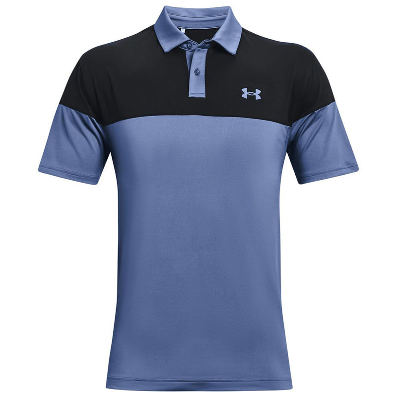 Under Armour T2G Blocked Polo - Mineral Blue/Black