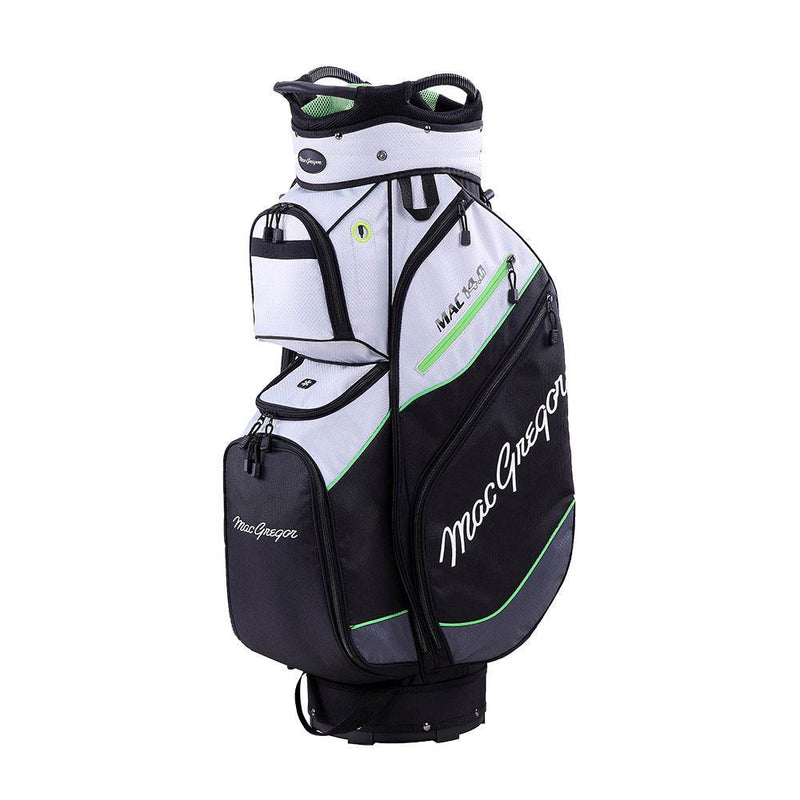 MacGregor Mac 14.0 Cart Bag - Silver/Black/Green