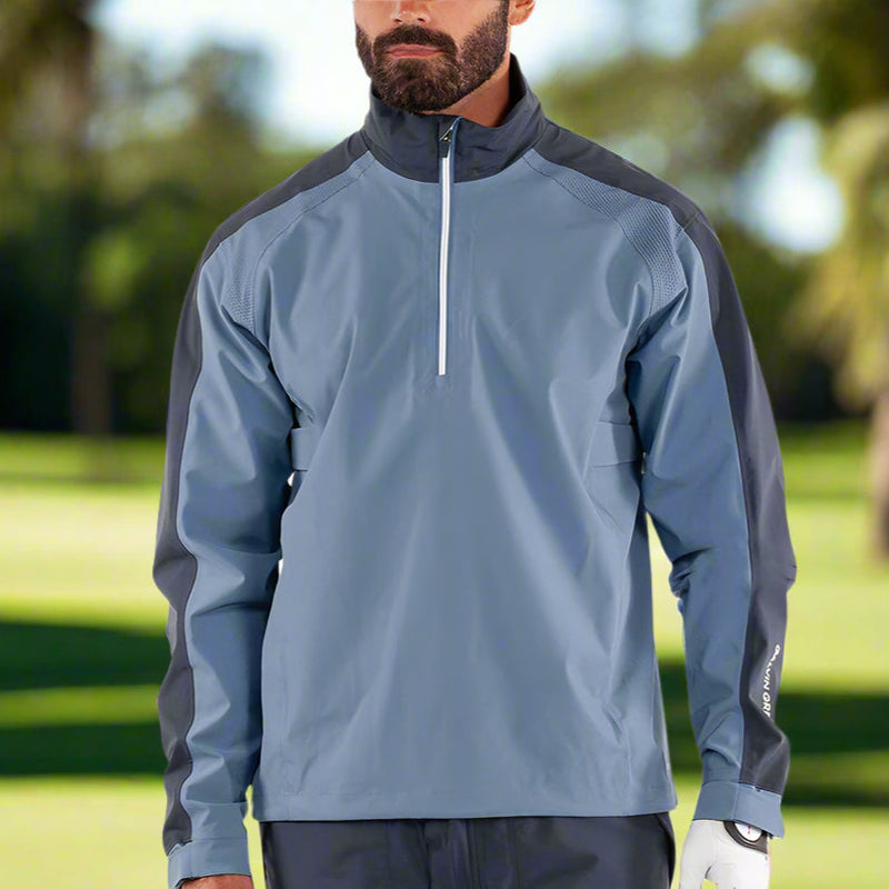 Galvin Green Adam 1/4 Zip Waterproof Jacket - Moonlight Blue/Navy