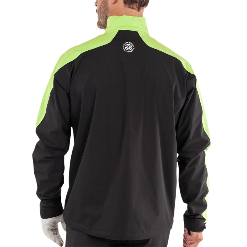 Galvin Green Adam 1/4 Zip Waterproof Jacket - Black/Fresh Green