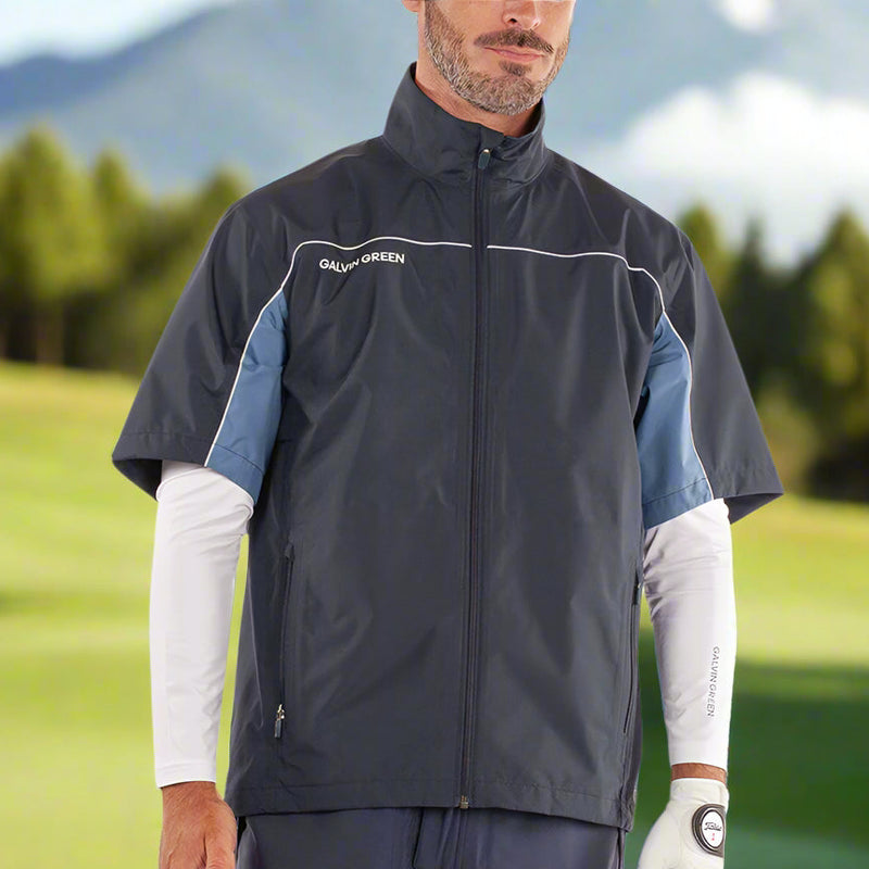 Galvin Green Air Waterproof Jacket - Navy/Moonlight Blue