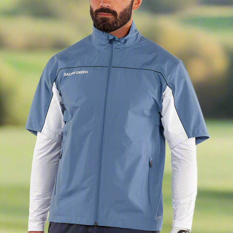 Galvin Green Air Waterproof Jacket - Moonlight Blue/White