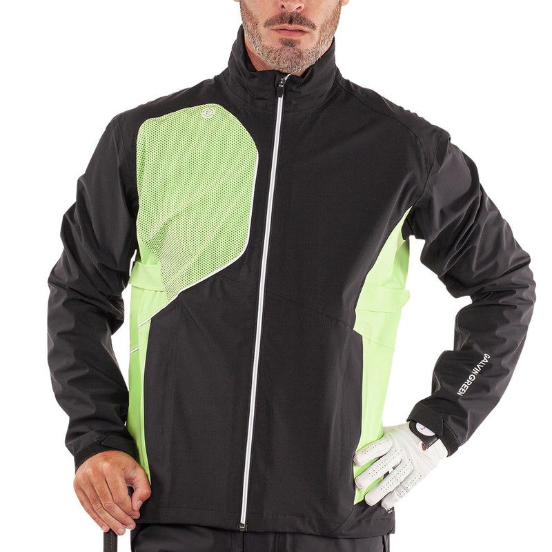 Galvin Green Ames Waterproof Jacket - Black/Fresh Green