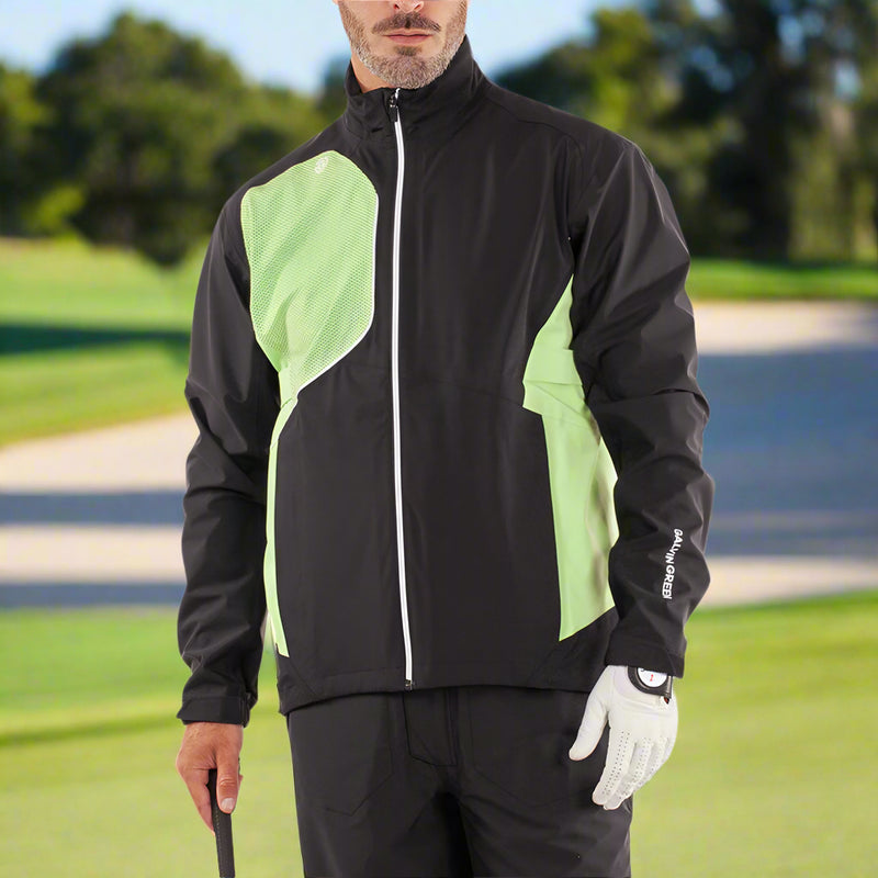 Galvin Green Ames Waterproof Jacket - Black/Fresh Green