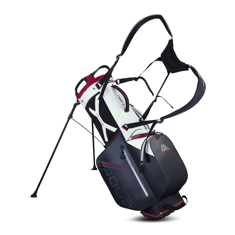 Big Max Aqua Eight G Waterproof Stand Bag - Off White/Black/Merlot