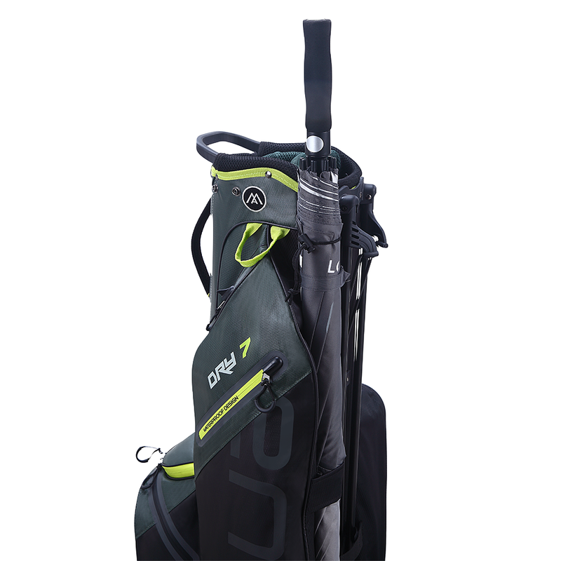 Big Max Aqua Seven G Waterproof Stand Bag - Forest Green/Black/Lime