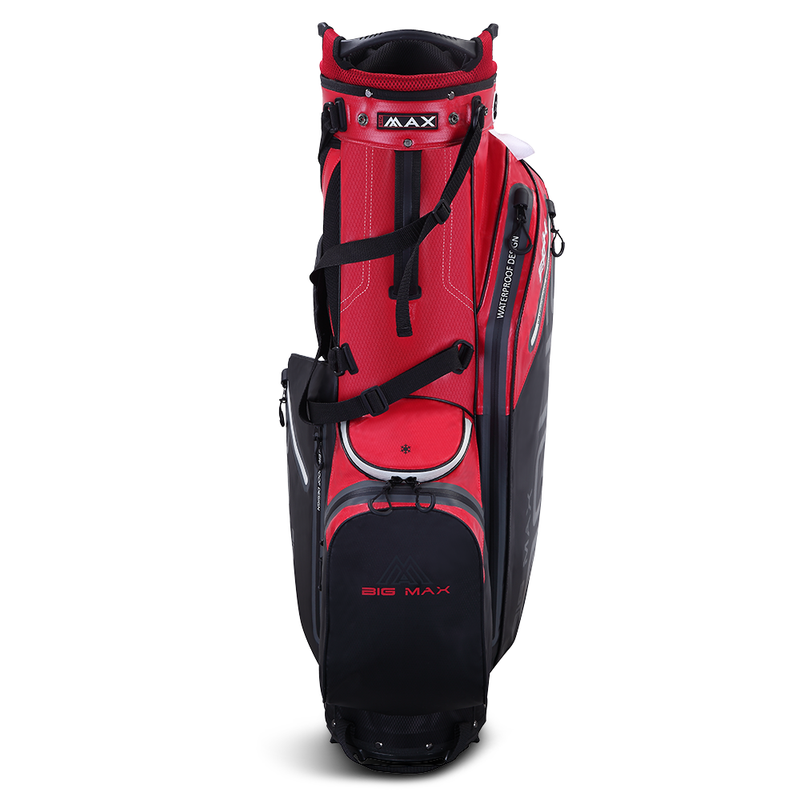 Big Max Aqua Eight G Waterproof Stand Bag - Red/Black