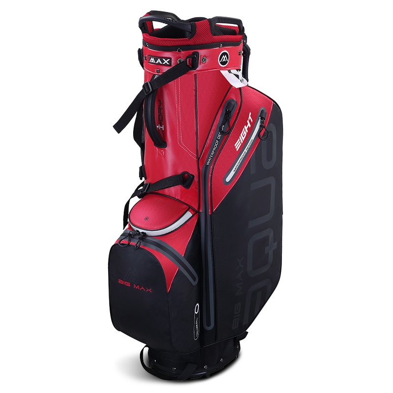 Big Max Aqua Eight G Waterproof Stand Bag - Red/Black