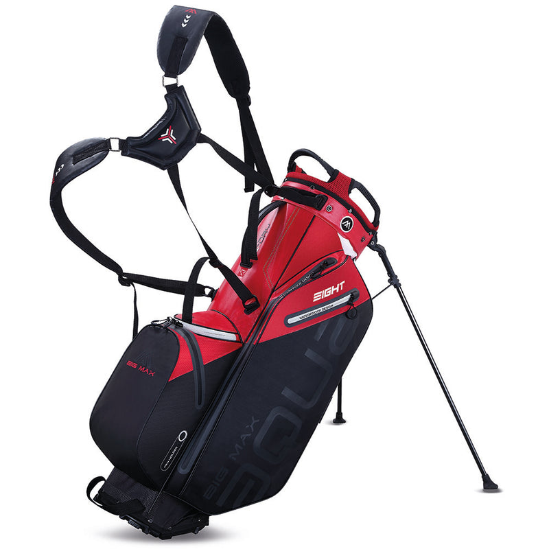 Big Max Aqua Eight G Waterproof Stand Bag - Red/Black