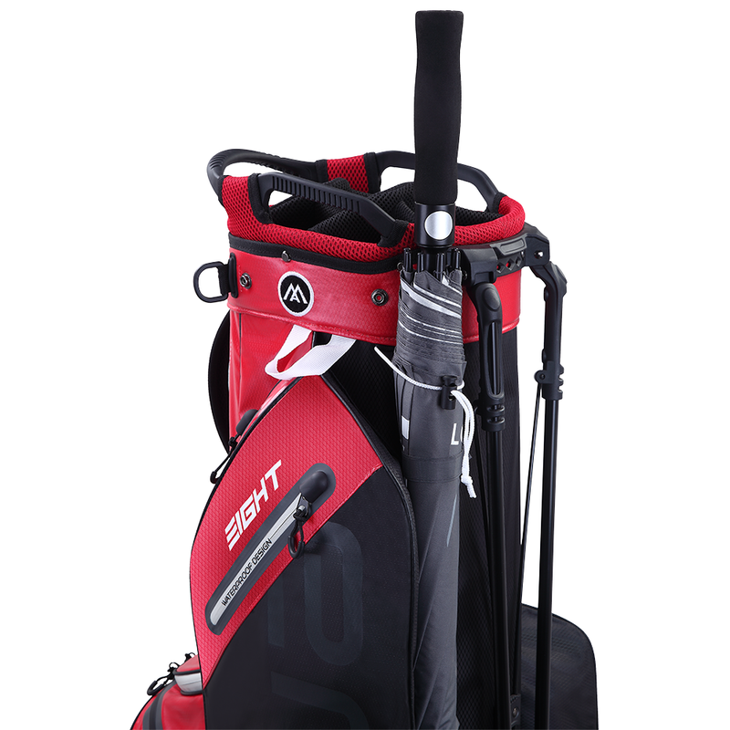 Big Max Aqua Eight G Waterproof Stand Bag - Red/Black