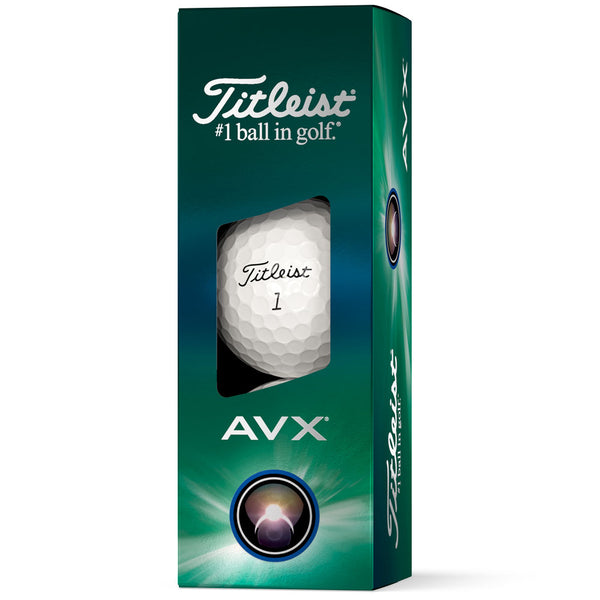 Titleist AVX Golf Balls - White - 3 Ball Sleeve