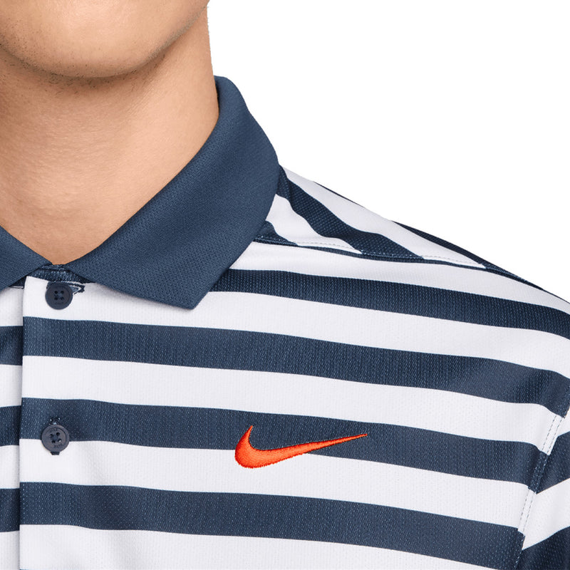 Nike Victory+ Dri-FIT Polo Shirt - Obsidian/Team Orange