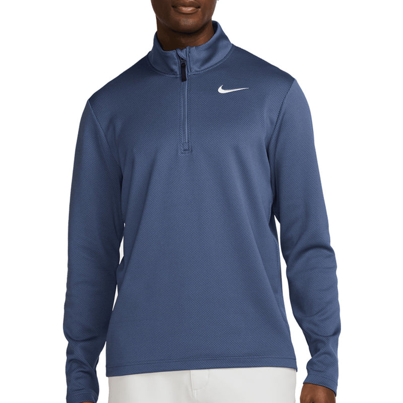 Nike Victory Dri-FIT Therma Flex 1/2 Zip Pullover - Diffused Blue/Obsidian/White