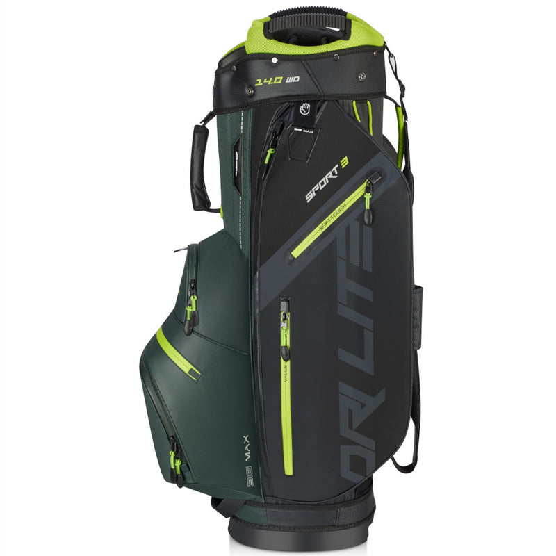 Big Max Dri Lite Sport 3 Cart Bag - Forest Green/Black/Lime