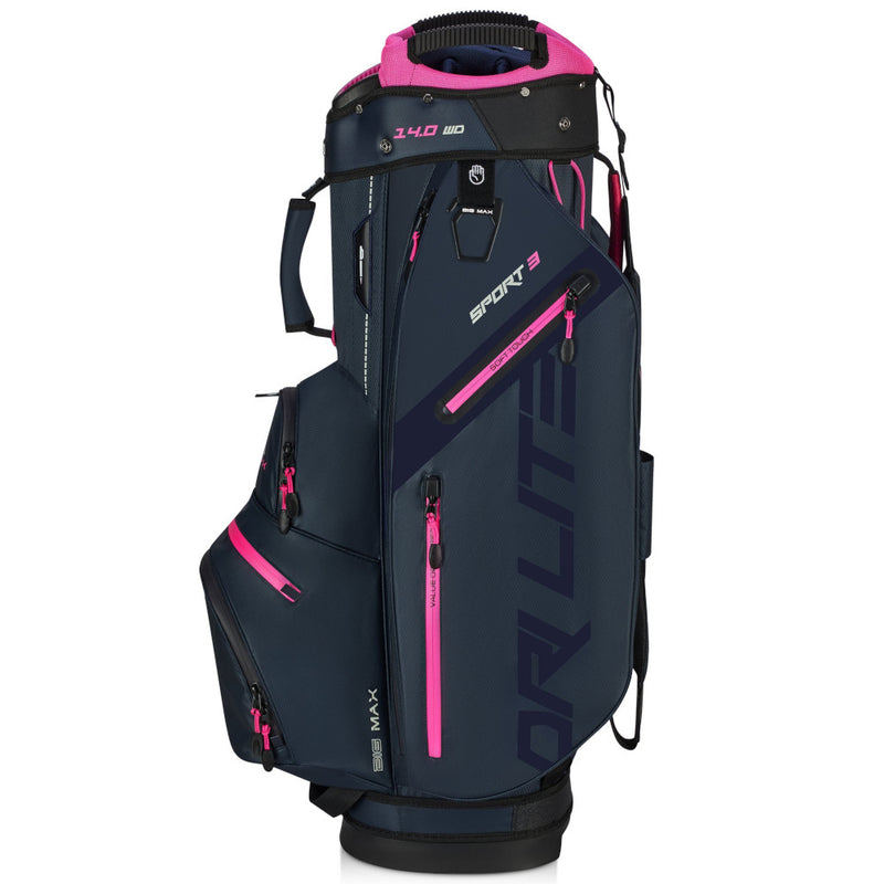 Big Max Dri Lite Sport 3 Cart Bag - Steel Blue/Fuchsia