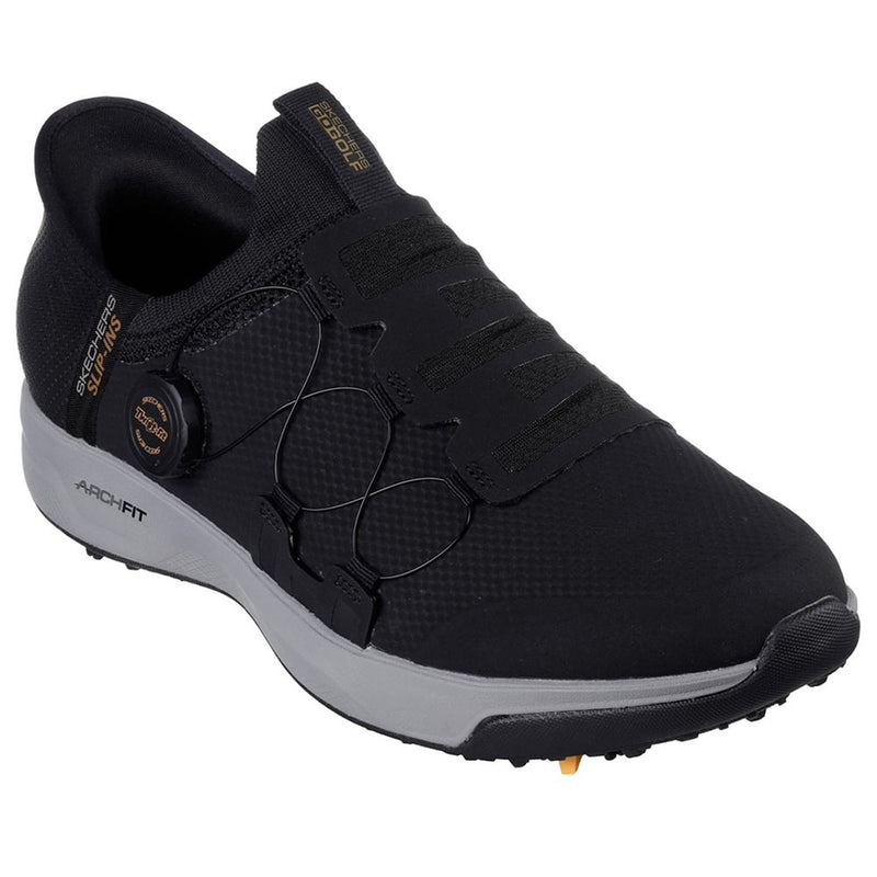 Skechers Slip Ins Elite Vortex Waterproof Spiked Shoes - Black/Grey