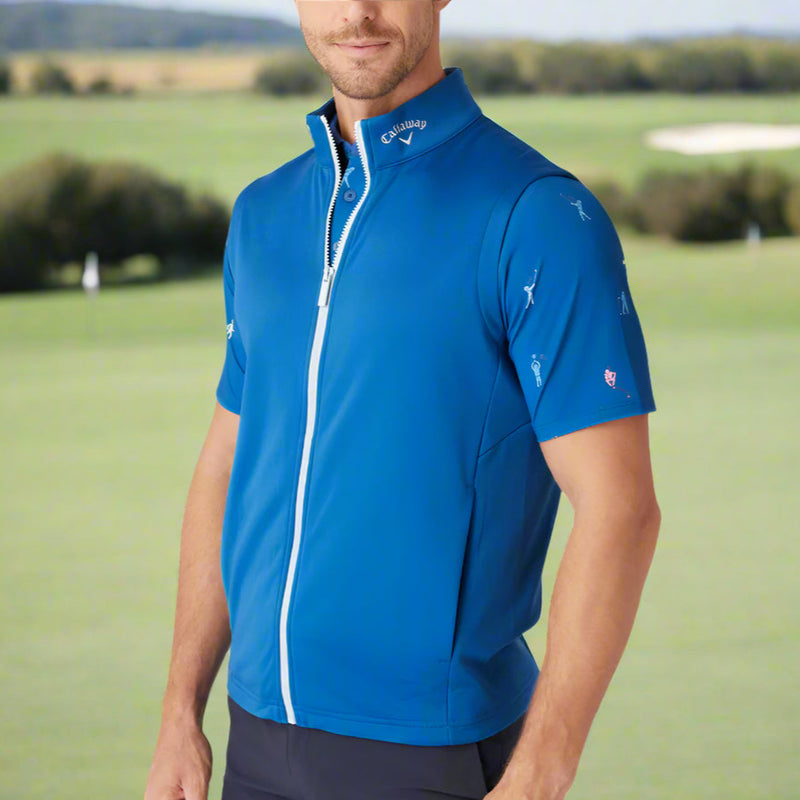 Callaway 3 Chev High Gauge Gilet - Galaxy Blue