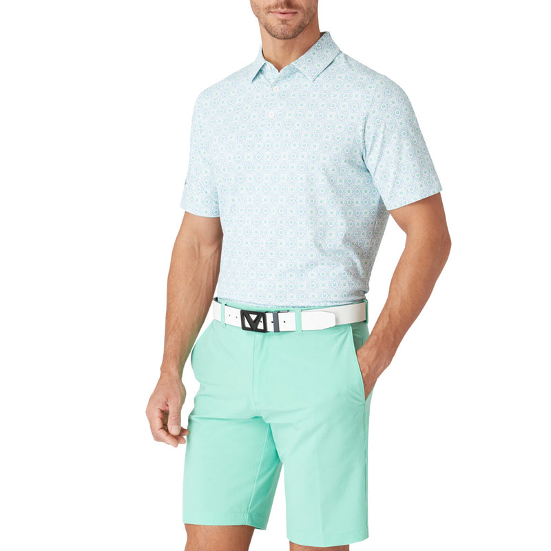 Callaway Golf Foulard Polo Shirt - Neptune Green